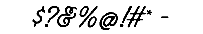 Bigman Smallman Script Regular Font OTHER CHARS