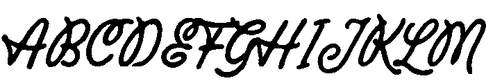 Bigman Smallman Script Regular Font UPPERCASE