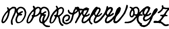 Bigman Smallman Script Regular Font UPPERCASE
