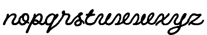 Bigman Smallman Script Regular Font LOWERCASE