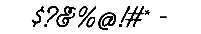 BigmanSmallmanScript-Regular Font OTHER CHARS