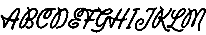 BigmanSmallmanScript-Regular Font UPPERCASE