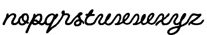 BigmanSmallmanScript-Regular Font LOWERCASE