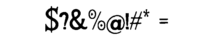 Bignay Font OTHER CHARS