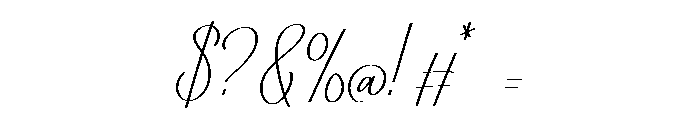 Bigolla Regular Font OTHER CHARS