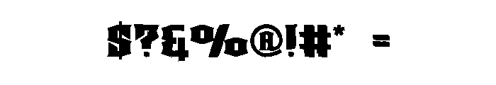 Bigroar Font OTHER CHARS