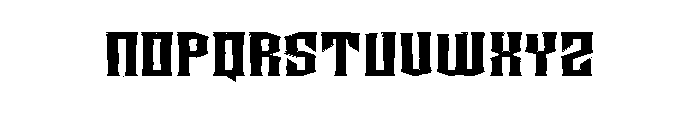 Bigroar Font UPPERCASE