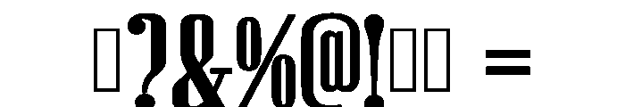 Bigtop Vintage Regular Font OTHER CHARS
