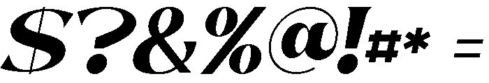 Bigvalue Italic Font OTHER CHARS