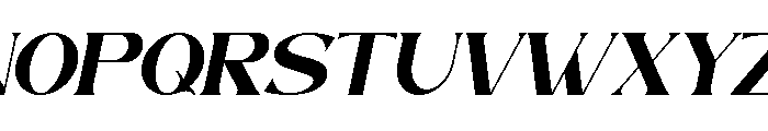 Bigvalue Italic Font UPPERCASE