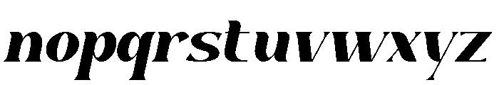 Bigvalue Italic Font LOWERCASE