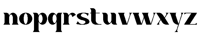Bigvalue Font LOWERCASE
