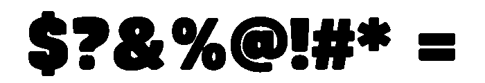 Bigvora Display Font OTHER CHARS