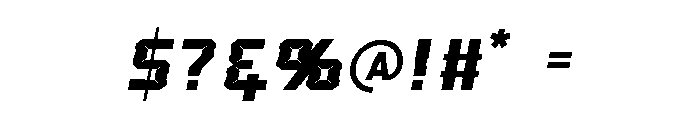 BikerCrisis Font OTHER CHARS