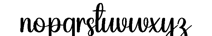 Biking Font LOWERCASE