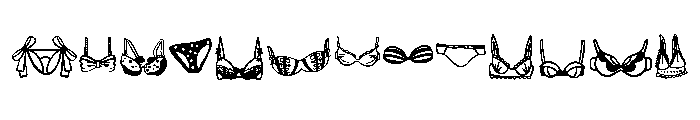 Bikini summer Font UPPERCASE