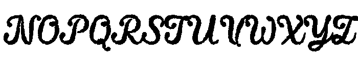 Bileso Rough Script Font UPPERCASE