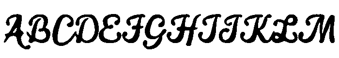 Bileso Script Font UPPERCASE