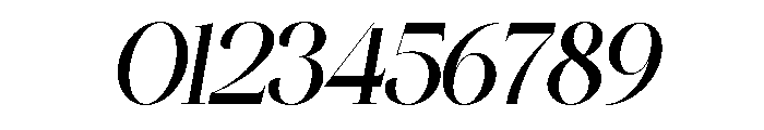 Bilgafe Italic Font OTHER CHARS