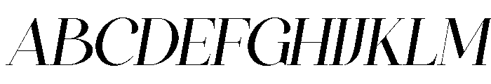 Bilgafe Italic Font UPPERCASE
