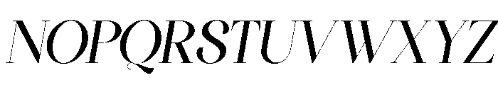 Bilgafe Italic Font UPPERCASE
