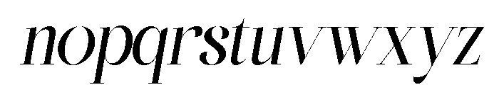 Bilgafe Italic Font LOWERCASE