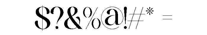 Bilgafe Regular Font OTHER CHARS