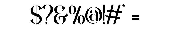 Bilgist-Regular Font OTHER CHARS