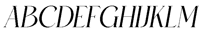 Bilifer Italic Font UPPERCASE