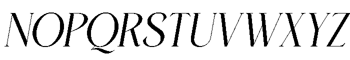 Bilifer Italic Font UPPERCASE
