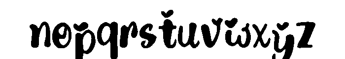 Bilimbi Font LOWERCASE
