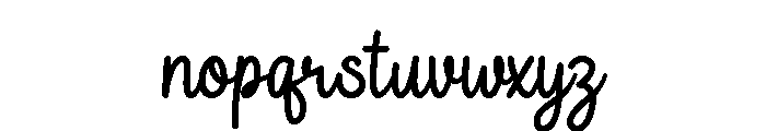 Billabeach Font LOWERCASE