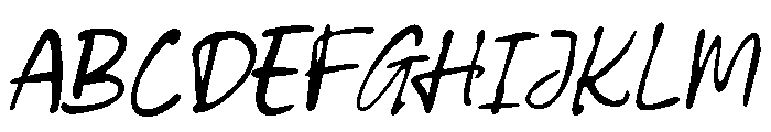 Billbrown Italic Regular Font UPPERCASE