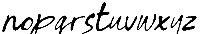 Billbrown Italic Regular Font LOWERCASE