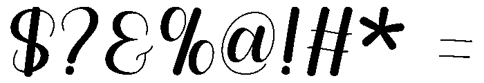 Billed Font OTHER CHARS