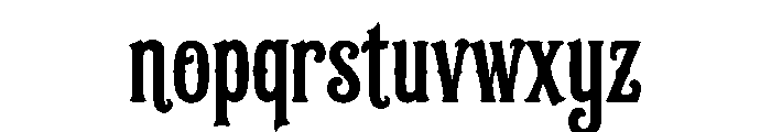 Billvane Font LOWERCASE