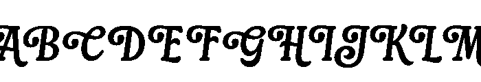 Billyand-Regular Font UPPERCASE