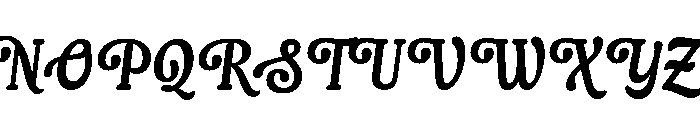 Billyand-Regular Font UPPERCASE