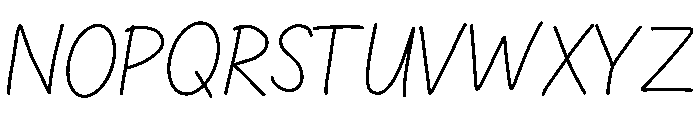 Bimbana Font UPPERCASE