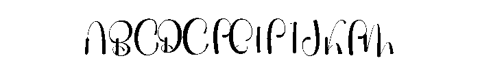 Bimble Date Font UPPERCASE