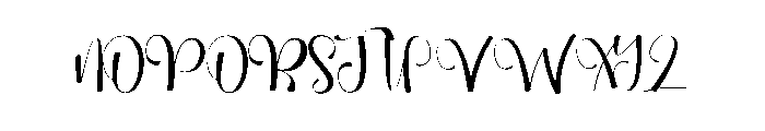 Bimble Date Font UPPERCASE