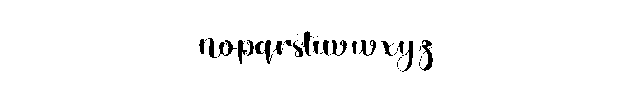 Bimble Date Font LOWERCASE