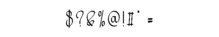 Bimbling Font OTHER CHARS