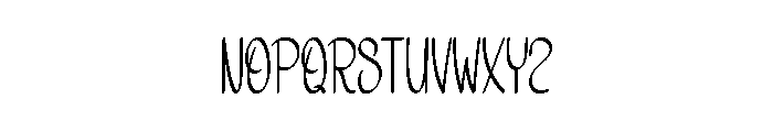 Bimbling Font UPPERCASE