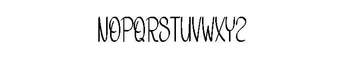 Bimbling Font LOWERCASE