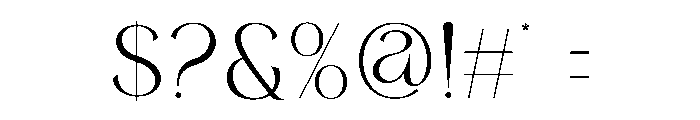 Bimolla Font OTHER CHARS