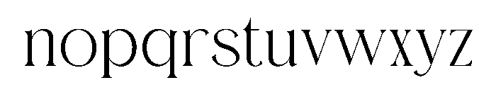 Bimolla Font LOWERCASE