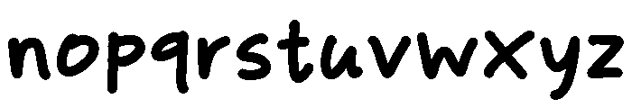 Bing Boss HW Font LOWERCASE