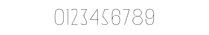 Bingro Thin Font OTHER CHARS