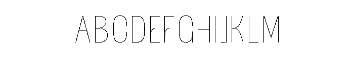 Bingro Thin Font UPPERCASE